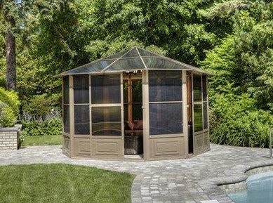 Gazebo Penguin Florence Solarium with Polycarbonate Roof - 12' x 12'