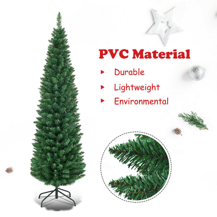 PVC Artificial Slim Pencil Christmas Tree-5 Feet