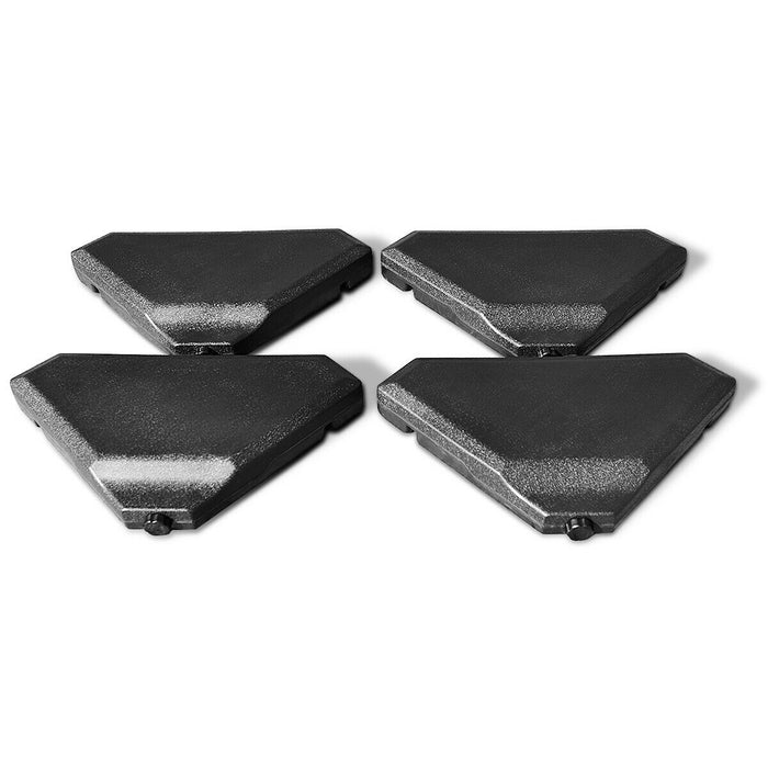 4 Pieces 195 lbs Patio Cantilever Offset Umbrella Base Weight Sand