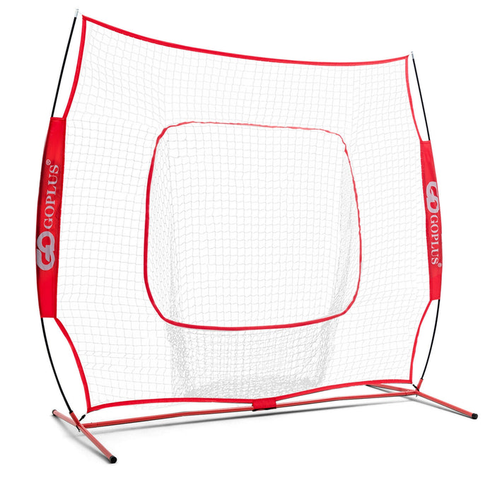 Portable Practice Net Kit with 3 Carrying Bags-Red