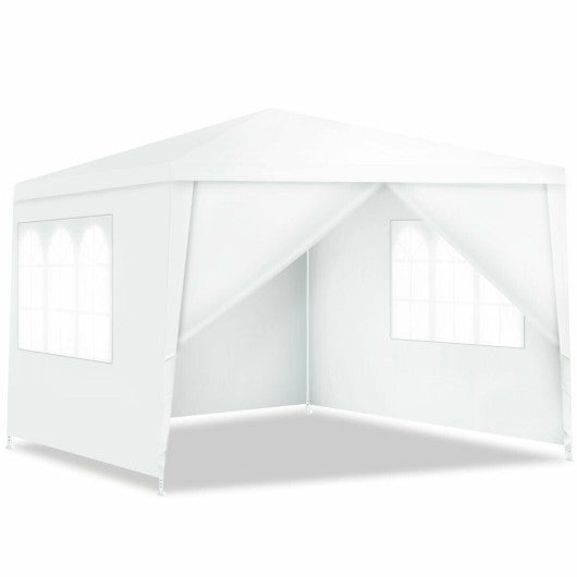 10 x 10 Feet Outdoor Side Walls Canopy Tent with 4 Removable Sidewalls