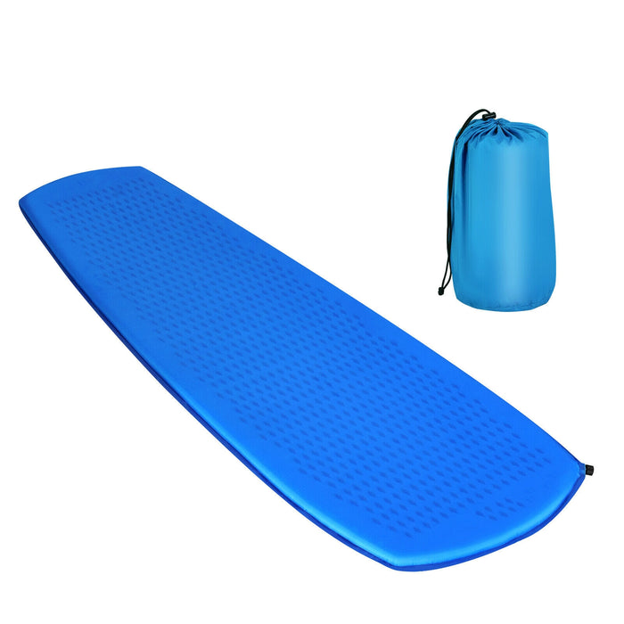 Inflatable Sleeping Pad with Carrying Bag-Blue