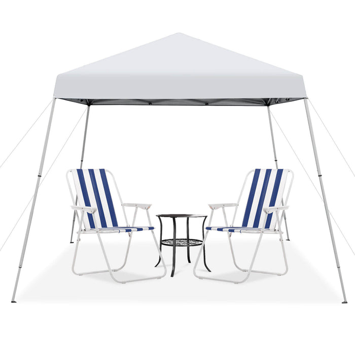 10 x 10 Feet Outdoor Instant Pop-up Canopy with Carrying Bag-White