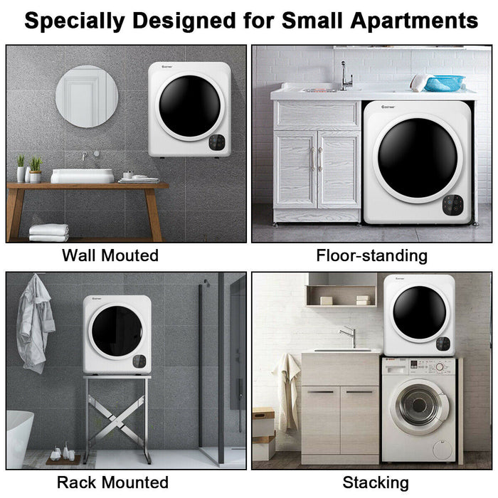 1700W Electric Tumble Laundry Dryer with Steel Tub