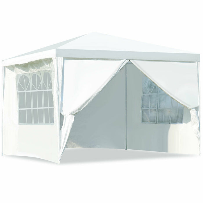 10 x 10 Feet Outdoor Side Walls Canopy Tent with 4 Removable Sidewalls