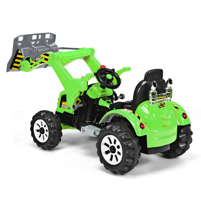 12 V Battery Powered Kids Ride on Dumper Truck-Green