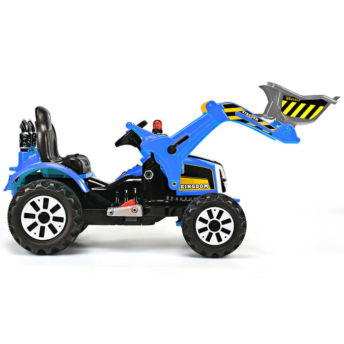 12 V Battery Powered Kids Ride on Dumper Truck-Blue