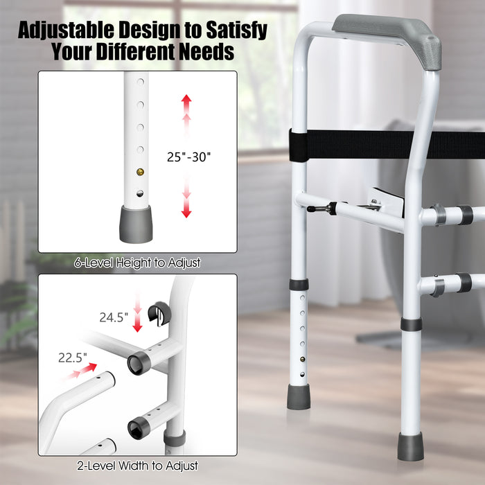 Steel Safety Toilet Rail with Created Fixable Clamp