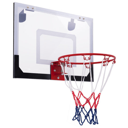 Over-The-Door Mini Basketball Hoop Includes Basketball and 2 Nets