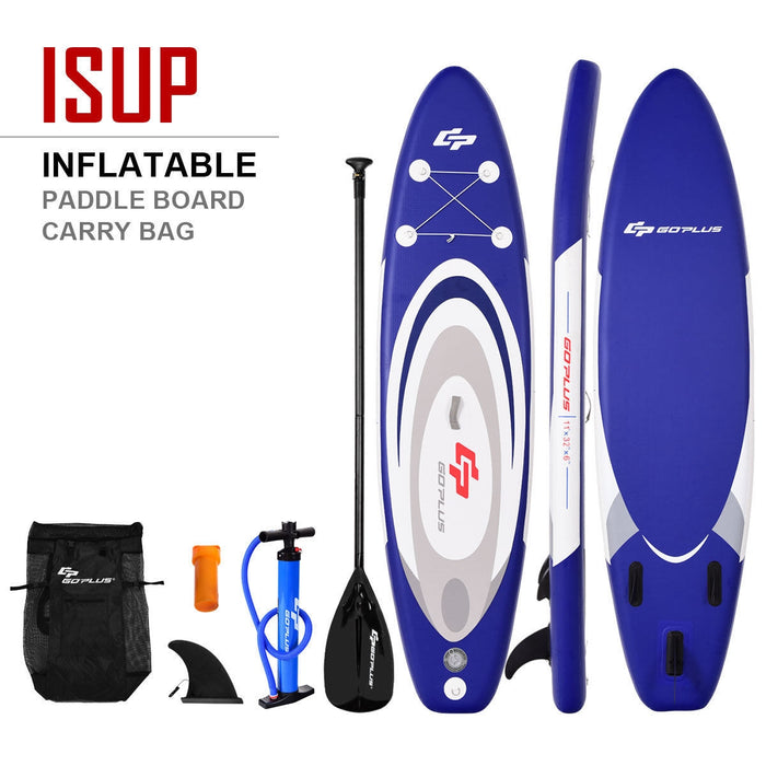 11 Feet Adjustable Inflatable Stand up Paddle SUP Surfboard with Bag