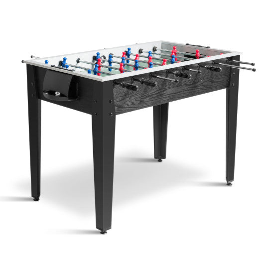 48 Inch Competition Sized Home Recreation Wooden Foosball Table-Black