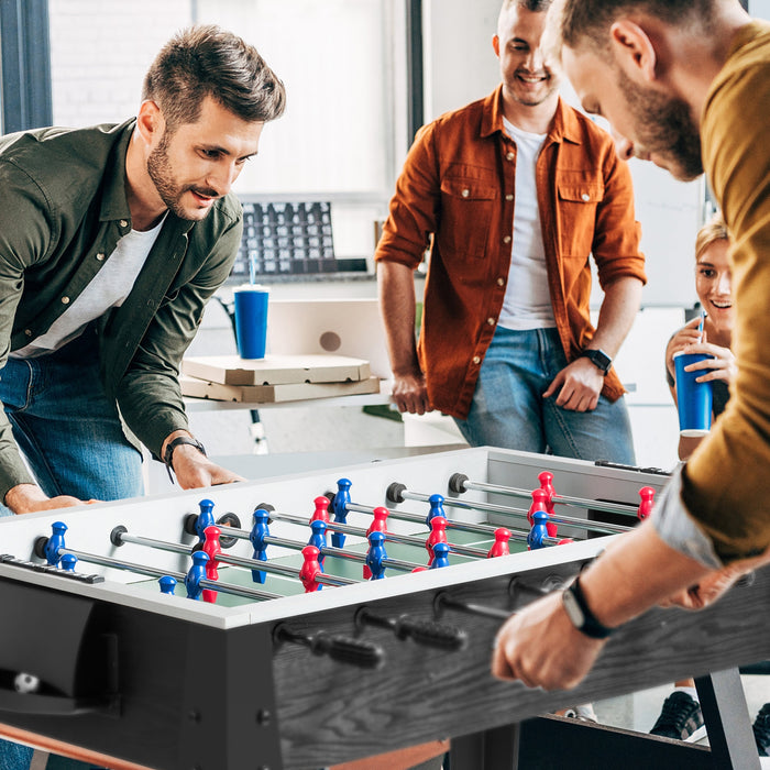 48 Inch Competition Sized Home Recreation Wooden Foosball Table-Black