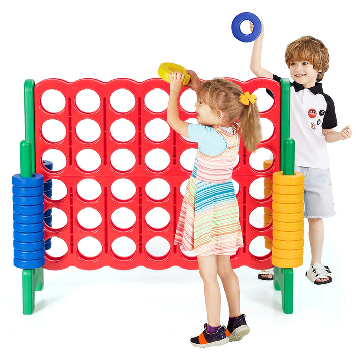 Jumbo 4-to-Score Giant Game Set with 42 Jumbo Rings and Quick-Release Slider-Green