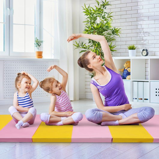 6 Feet x 2 Feet  x 2.5 Inch 3-Fold Gymnastics Tumbling Fitness Mat