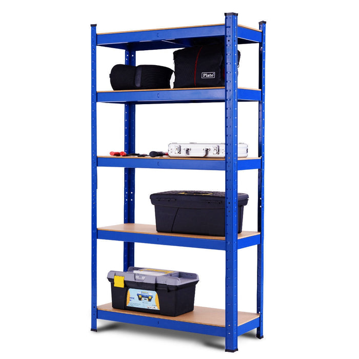 29.5 x 59 Inch Adjustable 5-layer 2000 lbs Capacity Tool Shelf-Blue