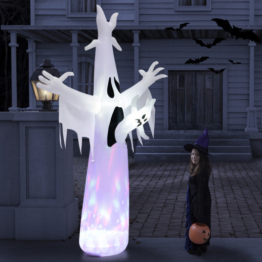 8 Feet Halloween Inflatable Ghost with LED and Waterproof Blower