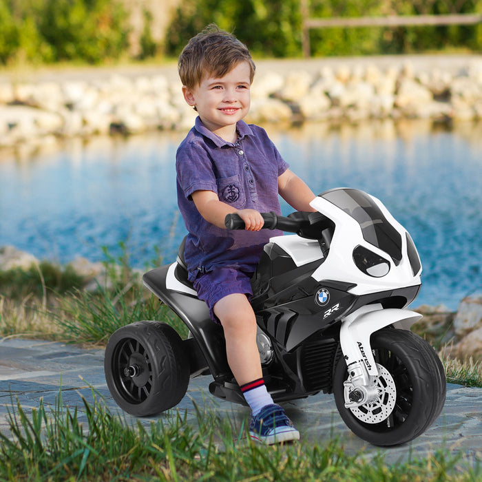 6V Kids 3 Wheels Riding BMW Licensed Electric Motorcycle-Black