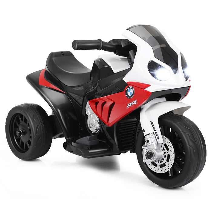 6V Kids 3 Wheels Riding BMW Licensed Electric Motorcycle-Red