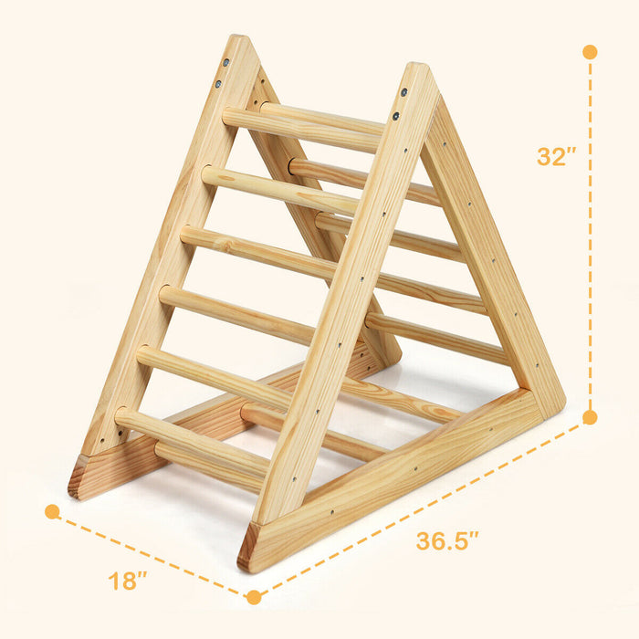 Wooden Triangle Climber for Toddler Step Training