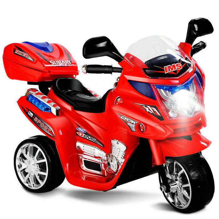 3 Wheel Kids 6V Battery Powered Electric Motorcycle Red