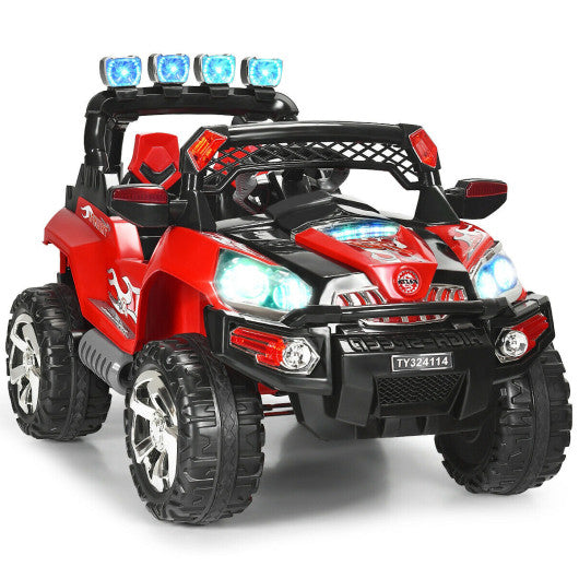 12 V Kids Ride-On SUV Car with Remote Control LED Lights