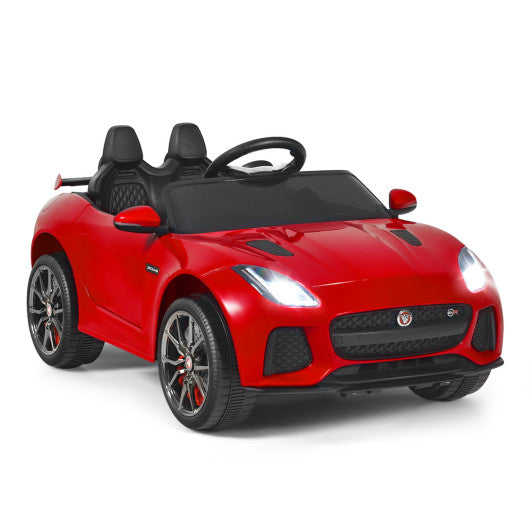 12V Jaguar F-Type SVR Licensed Kids Ride On Car-Red