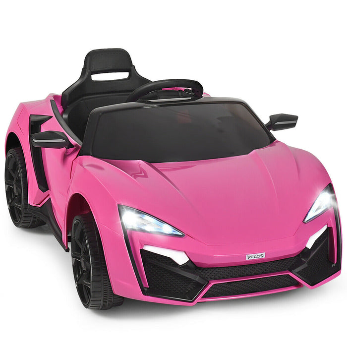 12V 2.4G RC Electric Vehicle with Lights-Pink