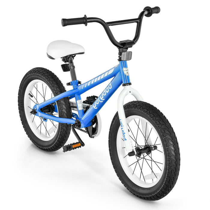 16 Inch Kids Bike Bicycle with Training Wheels for 5-8 Years Old Kids-Blue