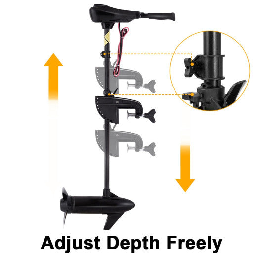 New 55lbs Freshwater Transom Mounted Trolling Motor 36" Shaft