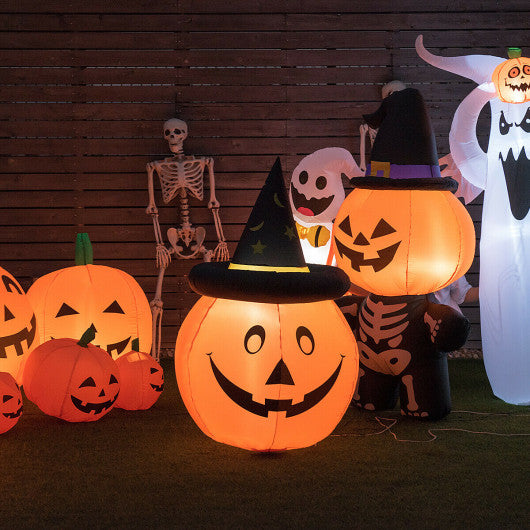 4 Feet Halloween Inflatable Pumpkin Lantern with Hat