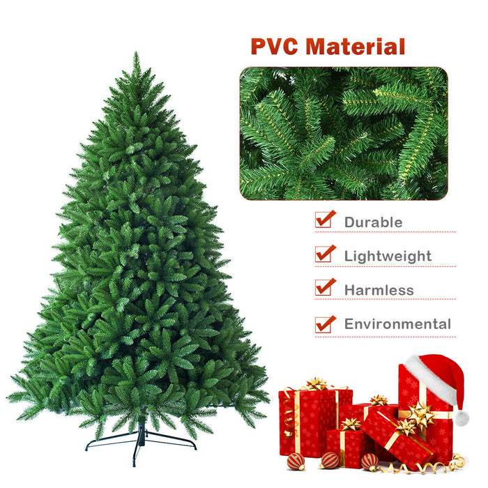 7.5 Feet Unlit Artificial Christmas Tree with 1968 Branch Tips